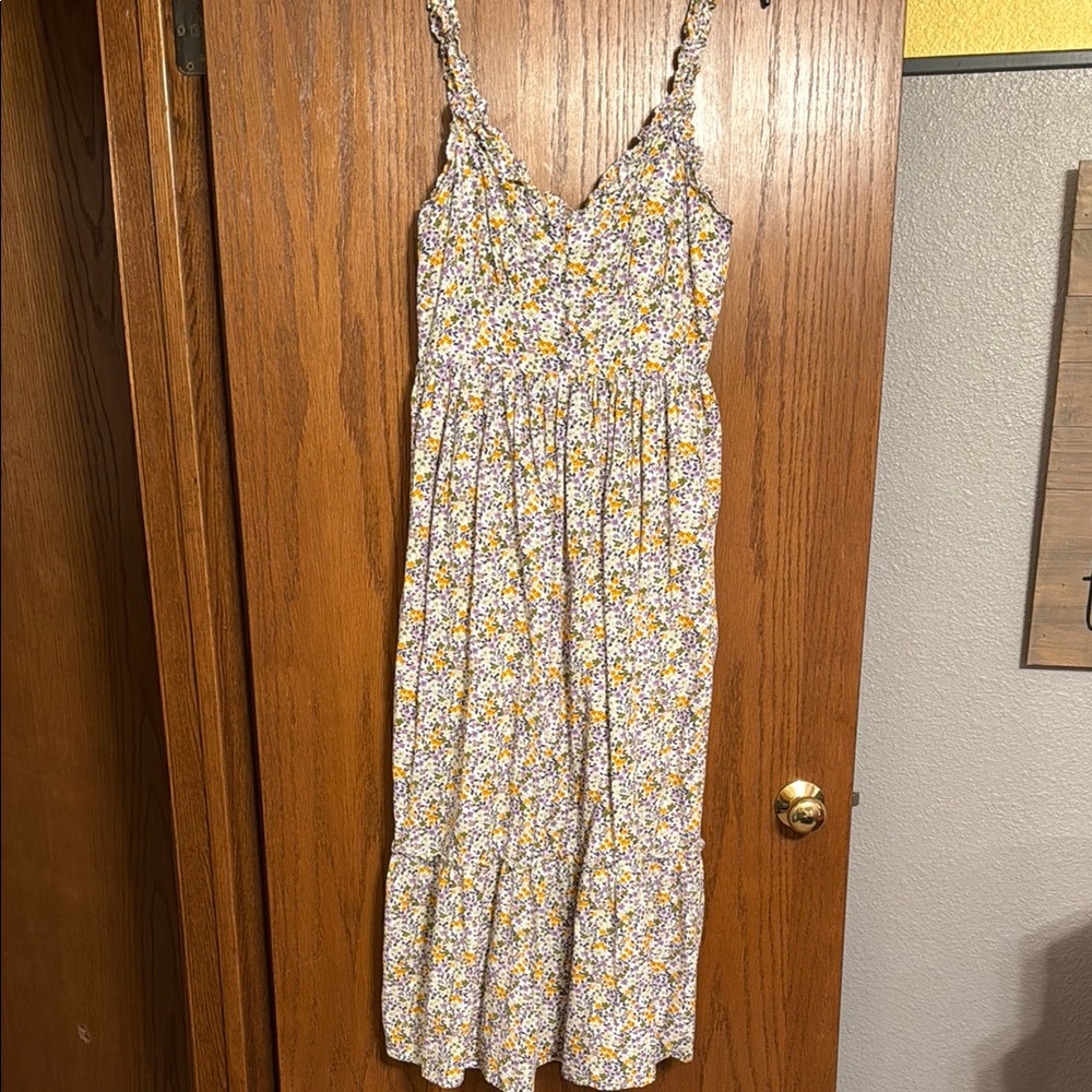 Floral Sundress with Yellow Accents